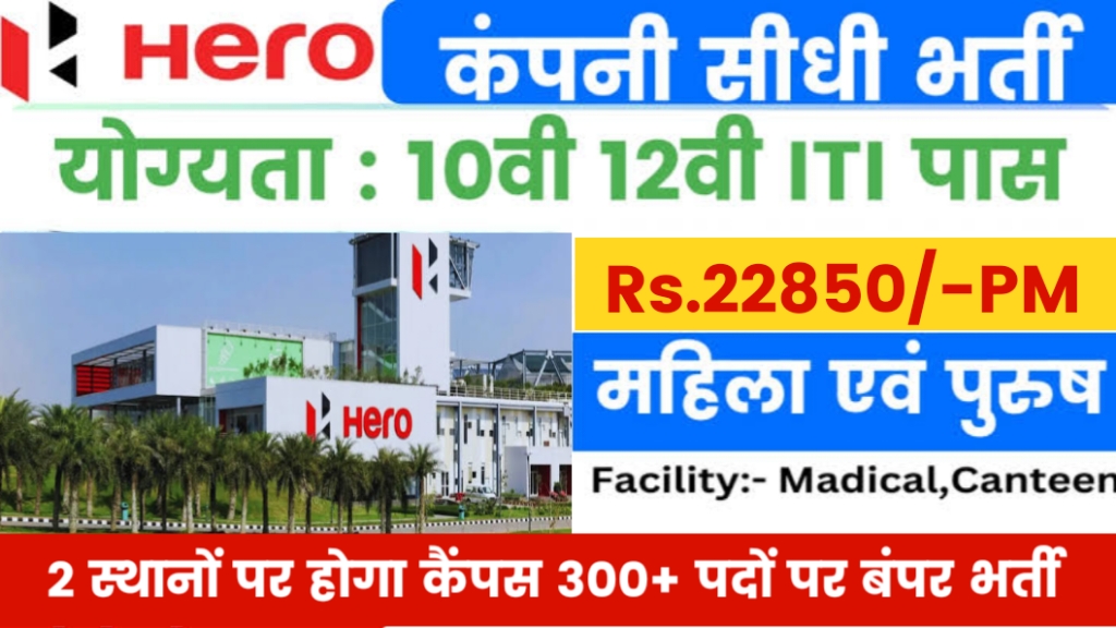 Hero Motocorp Ltd Haridwar ITI job Campus 2024