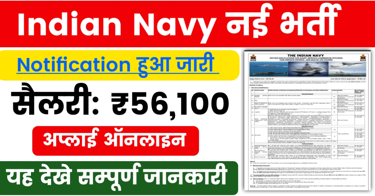 Indian Navy Vacancy 2024