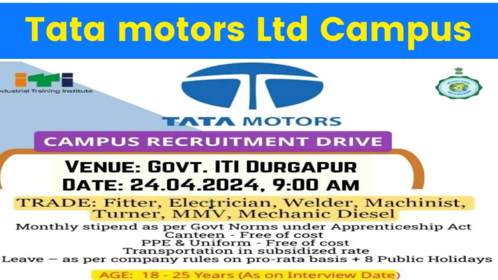 Tata Motors Ltd Campus Placement 2024