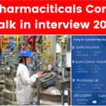 New Pharmaciticals Company Walk in interview 2024
