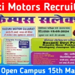 Suzuki Motors Ltd Recruitment 2024