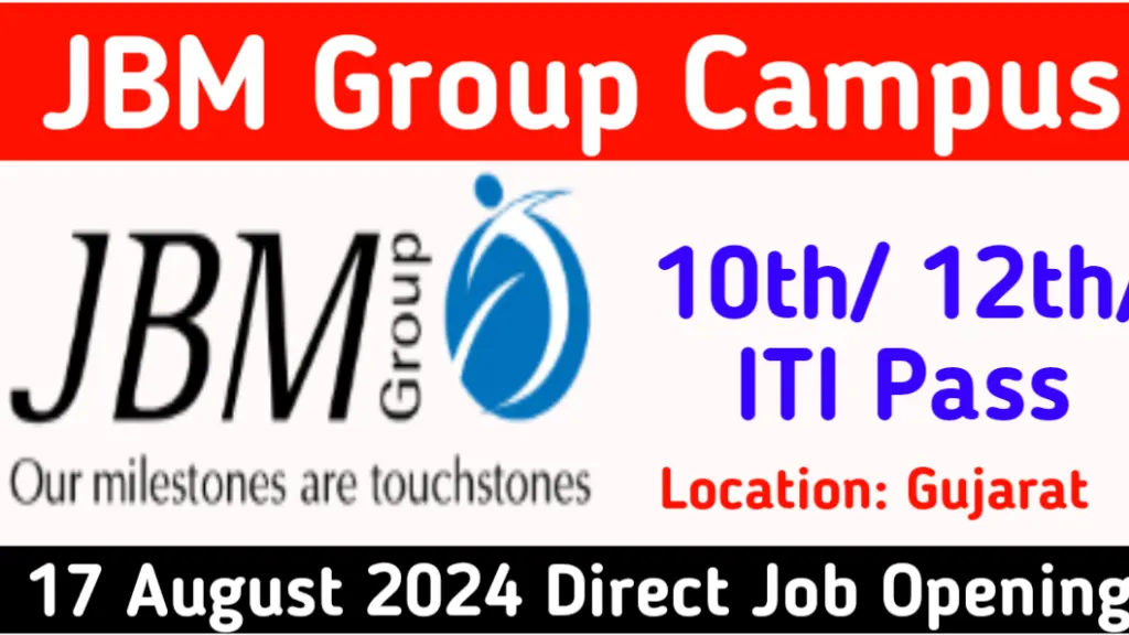 JBM Group Recruitment 2024