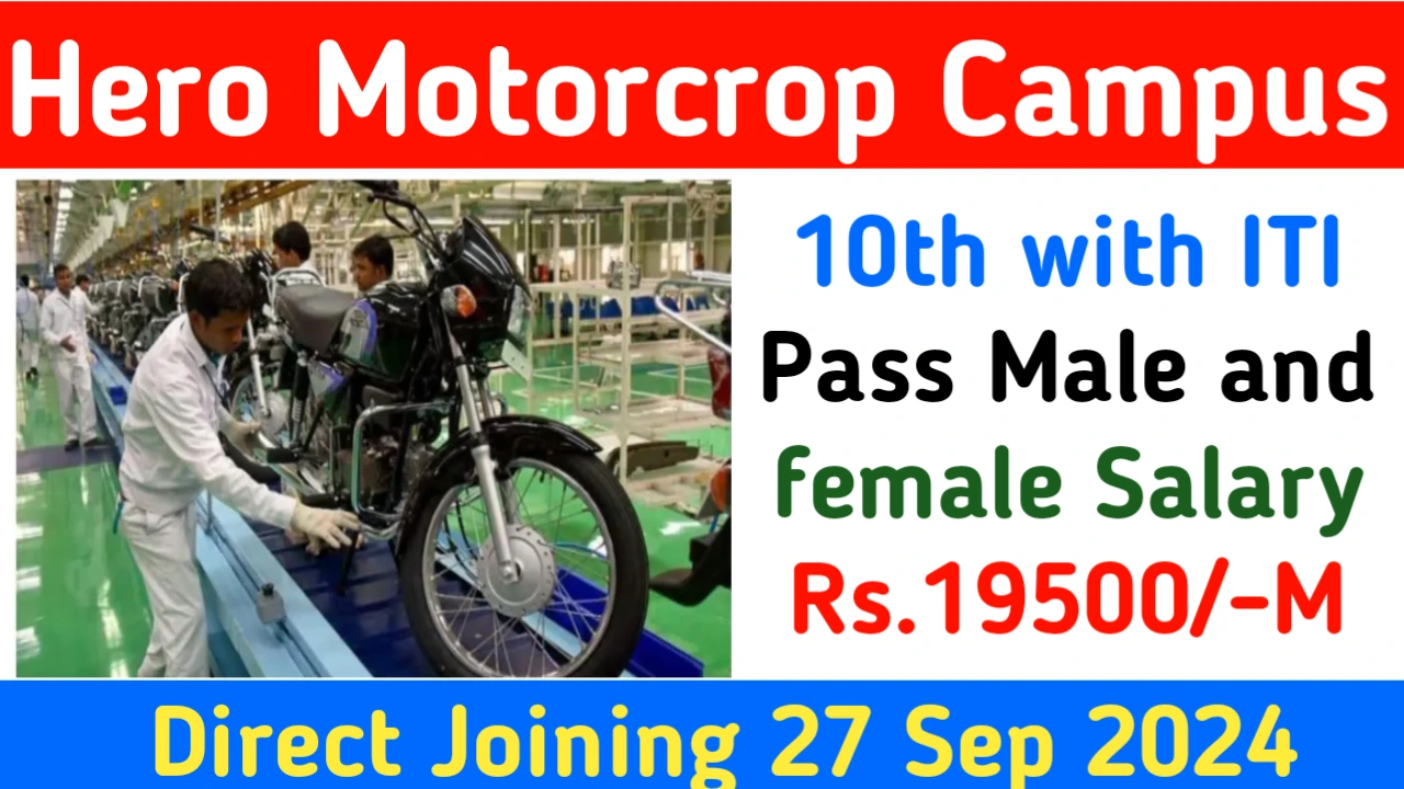 Hero Motorcrop Ltd Recruitment 2024