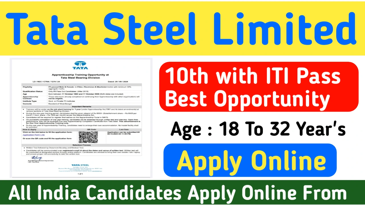 Tata Steel Ltd Recruitment 2024