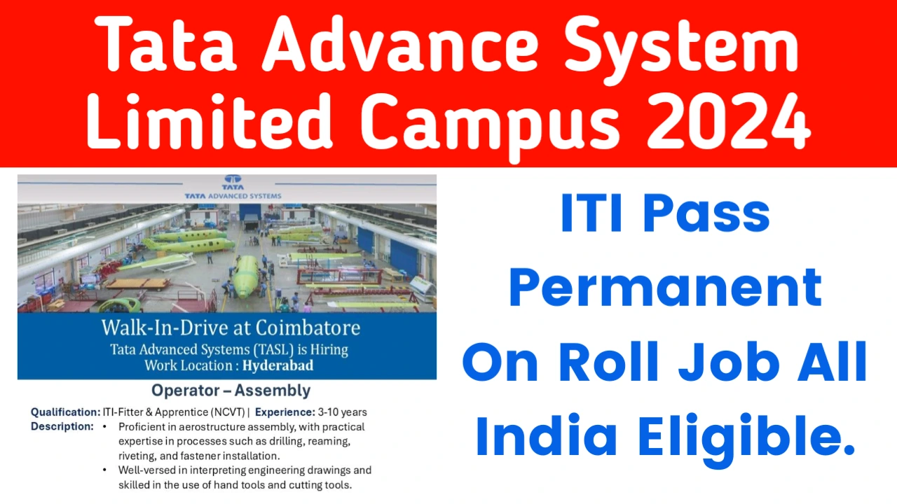 Tata Advance System Recruitment 2024