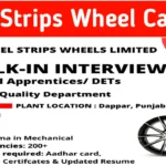 Steel Strips Wheel Recruitment 2025