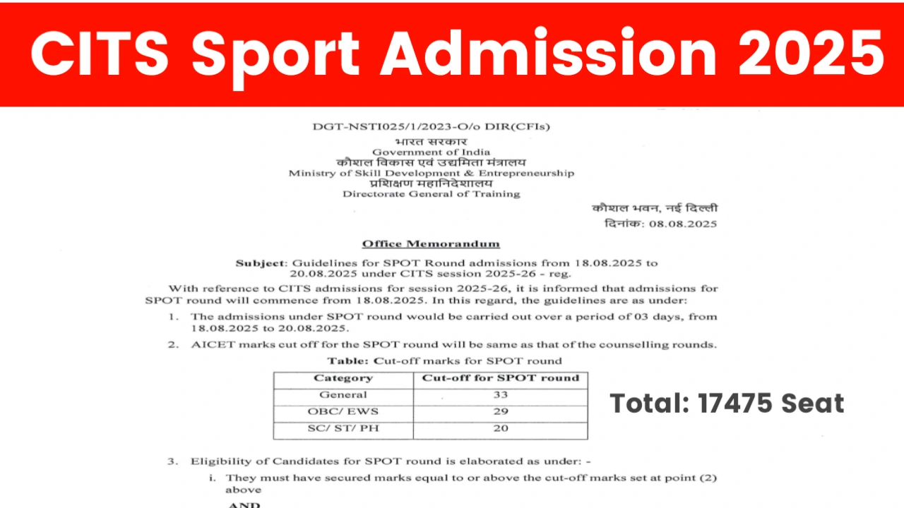 CITS SPOT Admission 2025