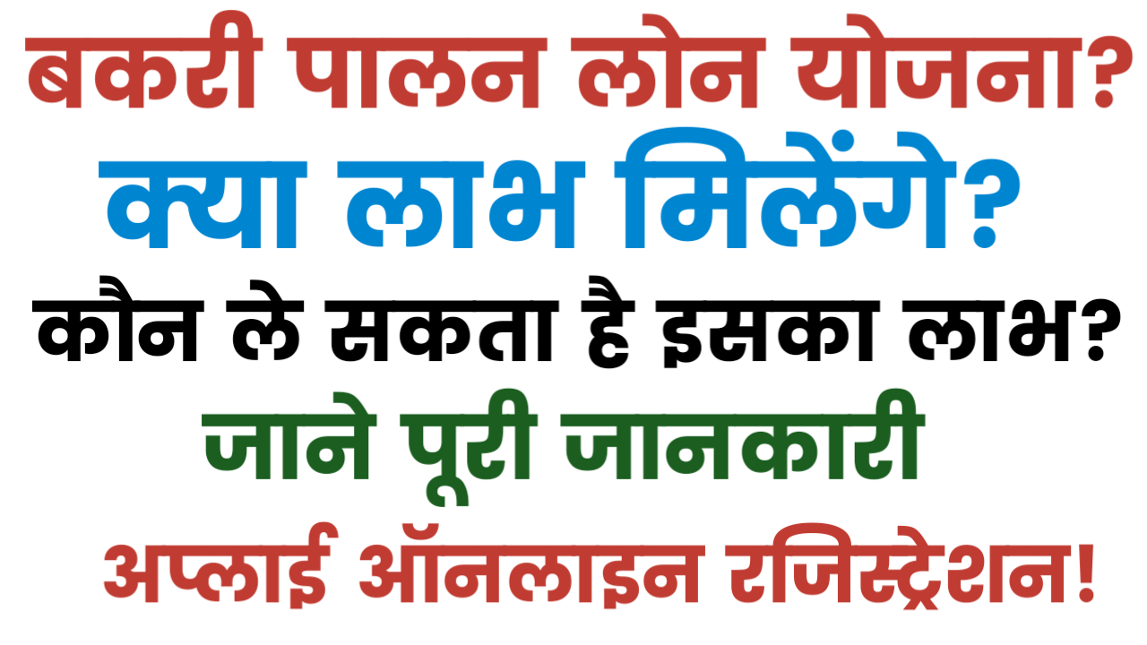 Bakri Palan Loan Yojana 2025