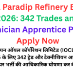 IOCL Paradip Refinery Bharti 2026