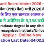 PNB Bank Recruitment 2026