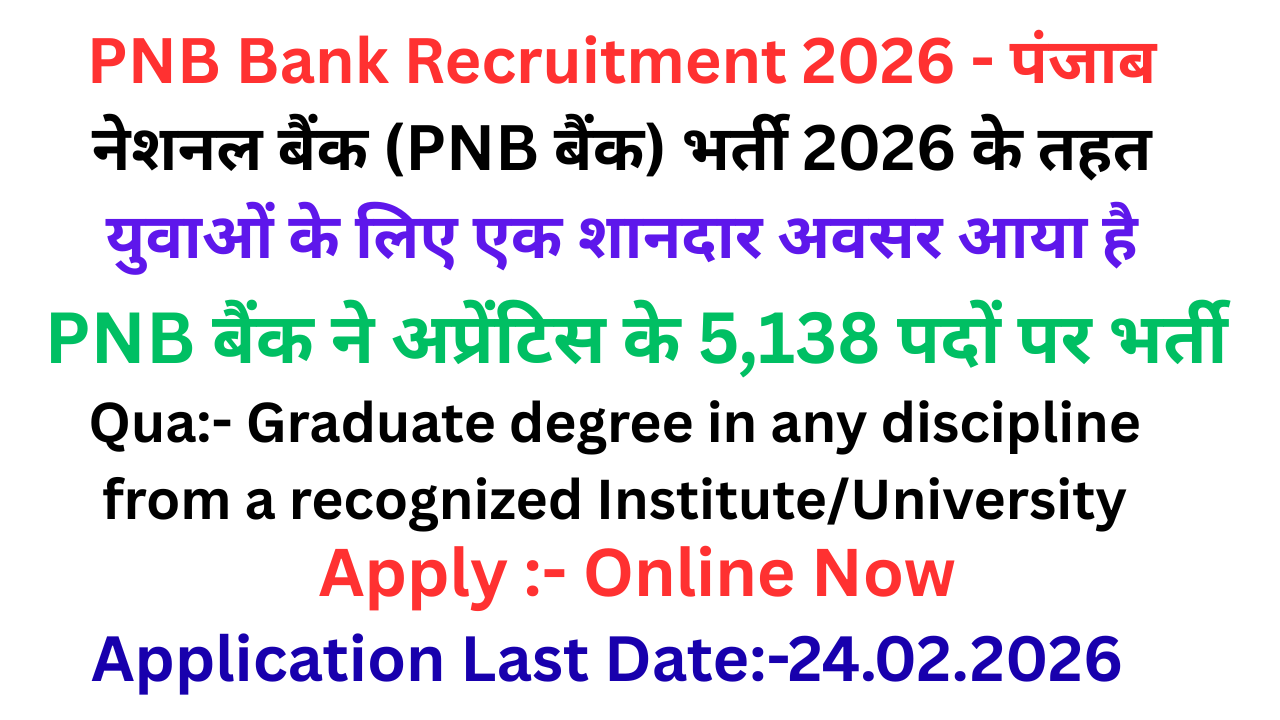PNB Bank Recruitment 2026