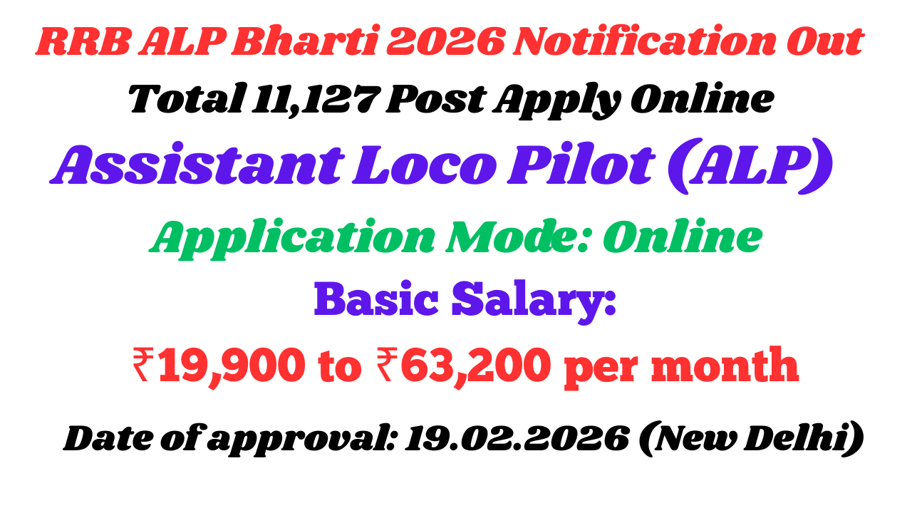 RRB ALP Bharti 2026 Notification Out