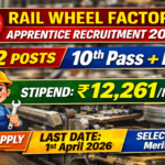 Rail Wheel Factory Apprentice Bharti 2026
