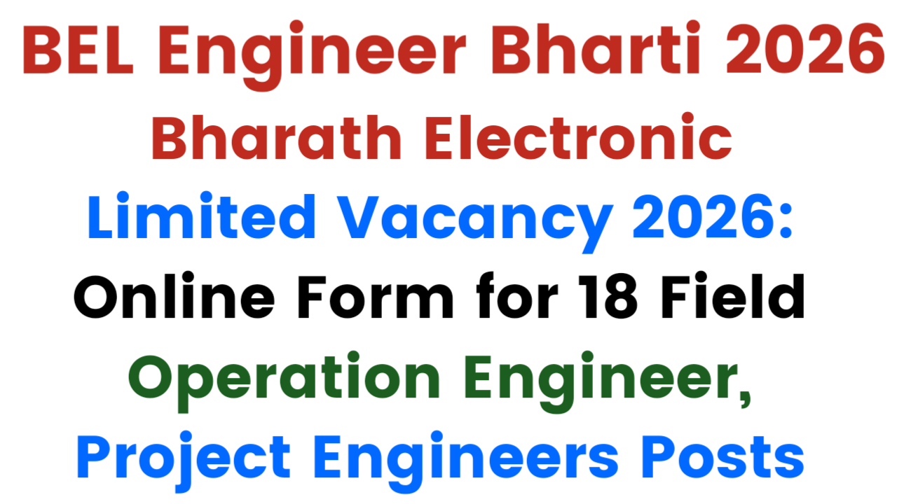 Bharath Electronic Limited Vacancy 2026