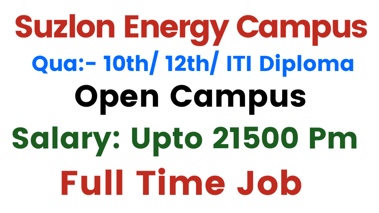 Suzlon Energy Limited Campus Recruitment 2026