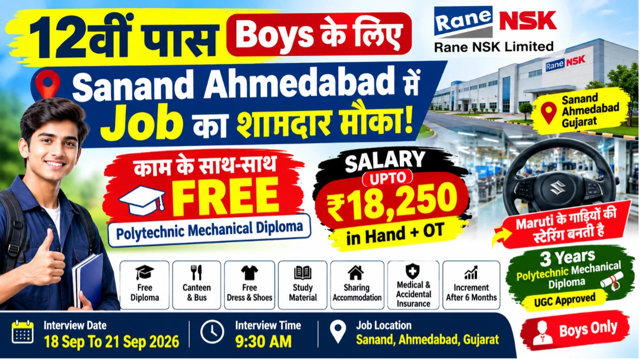 Sanand Ahmedabad Jobs 2026
