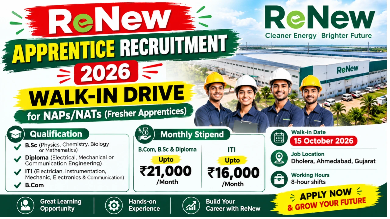 ReNew Apprentice Recruitment 2026